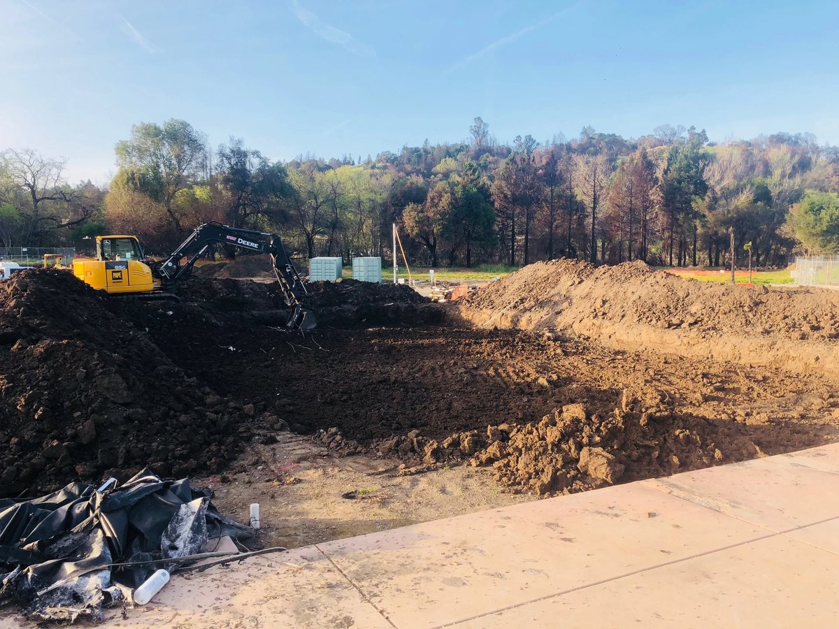 A Daher Development jobsite in the Napa County area