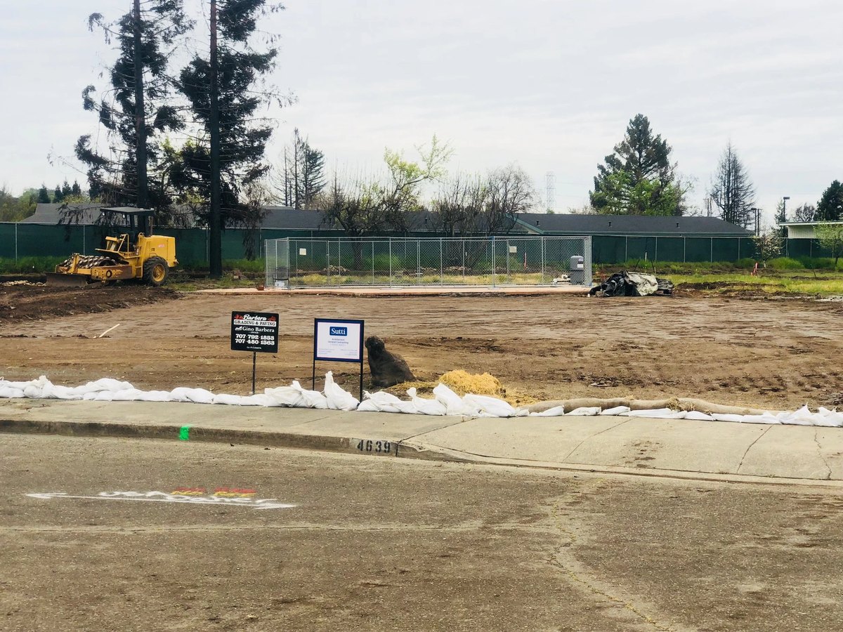 A Daher Development jobsite in the Sonoma Valley area